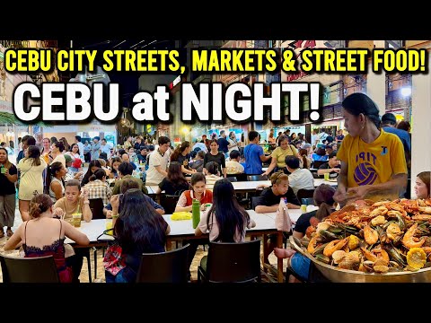 Philippines CEBU AT NIGHT! Explore Local Nightlife, Markets + Street Food | Cebu City 2026