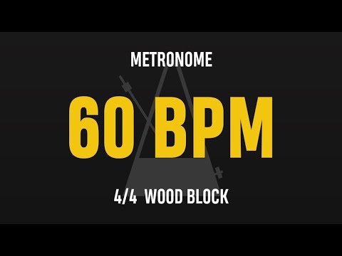 60 BPM 4/4 - Best Metronome (Sound : Wood block)