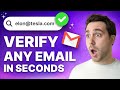 How To Verify An Email Address With This SIMPLE Tool