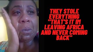 African American robbed in Gambia. Emotional video