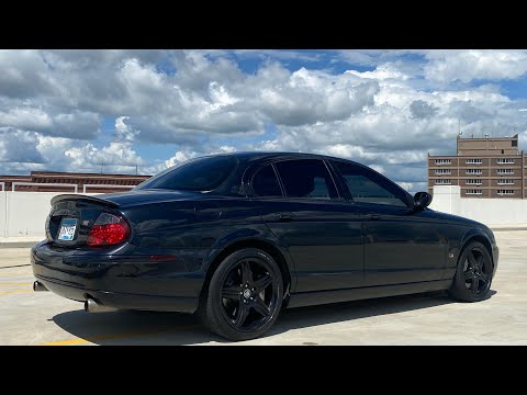 Jaguar S type R supercharged v8 drive by