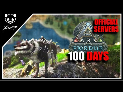 I Spend 100 Days On Fjordur in Official Servers And This Is What Happen | ARK: Survival Evolved