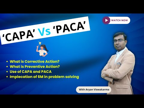 CAPA Vs PACA  | Corrective Action & Preventive Action | How do they work?