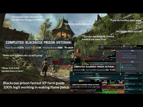 ESO Blackrose Prison World Record | 112570 Score | Waking Flame