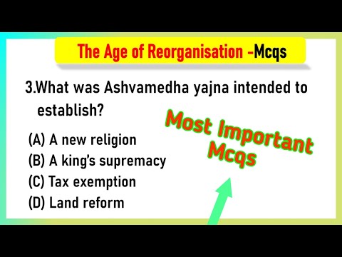 The Age of Reorganisation class 7 mcq | The Age of Reorganisation Class 7 MCQ Questions