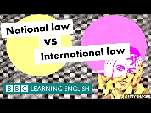 国内法と国際法の比較 - アニメーションによる説明 (National law vs international law - An animated explainer)