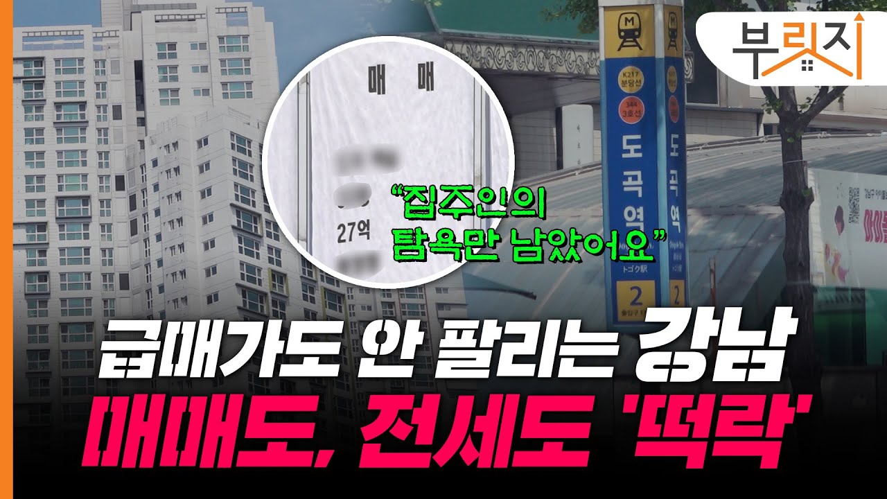 [부릿지CHECK]”집주인 여러분 포기하세요” 25% 빠진 강남 아파트, 반토막 나야 끝난다