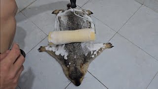 marmot can be cleaned with a paint roller.