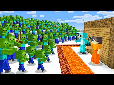 Zombies VS The Most Secure House - Minecraft