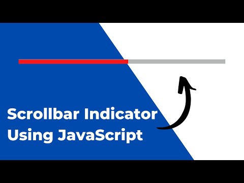 How To Create A Scroll Indicator With Javascript Navbar Scrollbar Indicator Using Javascript