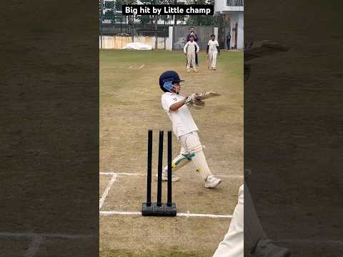 Big hit by little champ 💯#trending #viralshorts #cricket #youtubeshorts #india #ipl2025