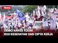 Aksi Unjuk Rasa Nakes Di Depan Gedung DPR RI Tolak RUU Kesehatan Dan Cipta Kerja