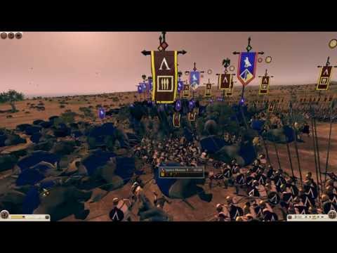 Total War: Rome 2 - The Mighty African War Elephants vs Spartan Spearmen