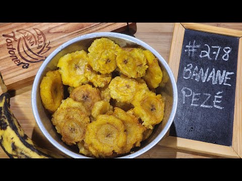 La recette de la banane pezé (plantain frit)