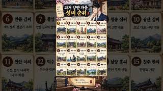 Download lagu 조선시대 진짜 명문가는 어디였을까? 과거 양반 가문 성씨 TOP20 mp3