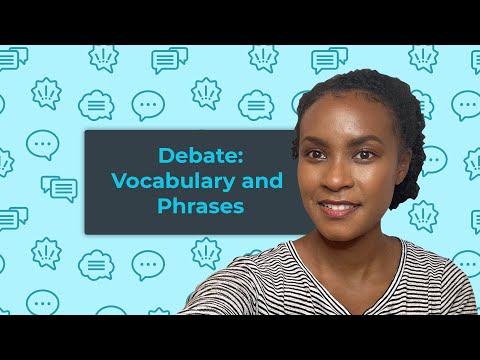 How to debate in English: Vocabulary and Phrases