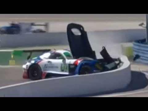Lucas Auer HARD Crash - 2023 Rolex 24 Practice @ Daytona