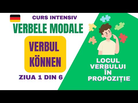 🇩🇪CURS Verbele Modale! Verbul #KÖNNEN! Locul verbului în propoziție.TOT ce TREBUIE să știi! ZIUA 1