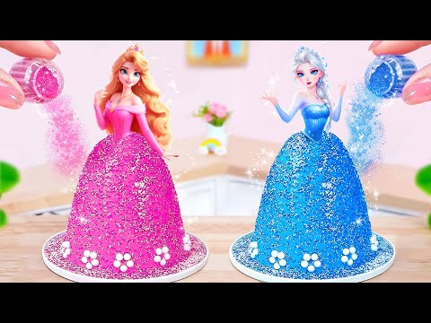Beautiful Pull Me Up Disney Princess Cake 😍 Easy Mini Pull Me Up Cake Recipe 💗 Yummy Little Cakes