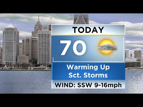 Metro Detroit weather forecast for May 1, 2022 -- 3 p.m. Update