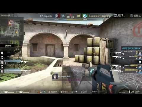 Shox Insane 1v4 OT Clutch vs LG ¦ ESL Pro League