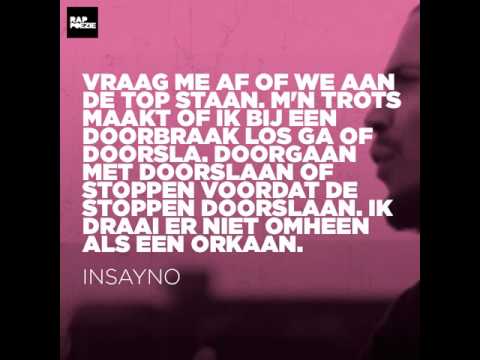 Rappoëzie 284. Insayno - Keerzijde (Prod. Tantu Beats)