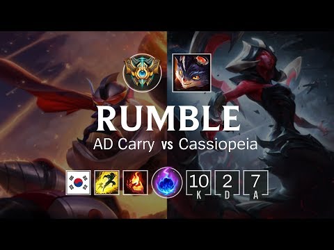 Rumble Bot vs Cassiopeia - KR Grand Master Patch 8.24