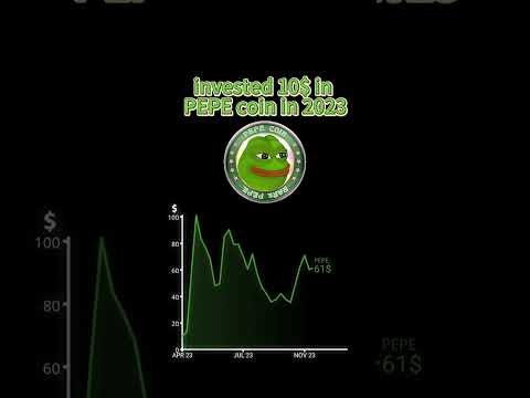 invested 10$ in PEPE coin in 2023  #pepe #crypto #bitcoin #invest #money #finance #stocks #rich
