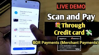 Live scan and Pay - payment through credit Card | scan and Pay BQR code - payment icici credit card