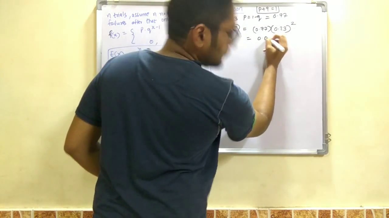 Simulation Modeling | Tutorial #33 | Geometric Distribution (Concept & Numerical)