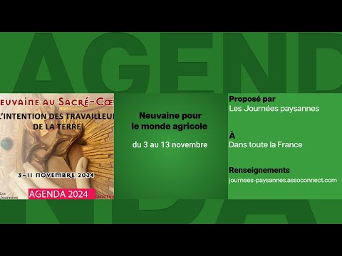 Agenda du 1er novembre 2024