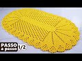 Tapete de crochê passo a passo modelo OVAL FÁCIL e ECONÔMICO - VENDE VENDE 1/2