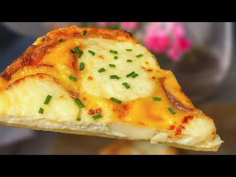 Tarte Pommes de Terre 3 Ingrédients 🥔 SANS Farine, SANS Pâte à tarte, SANS Gluten !