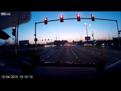 Rushing Ambulance Crash - T-Bone in Poland