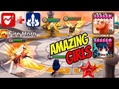 INCREDIBLE Combo of TWO Girls. Helena and Nicki in Summoners War