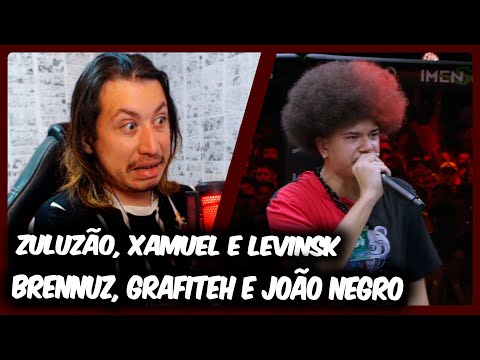 ZULUZÃO, XAMUEL E LEVINSK X BRENNUZ, GRAFITEH E JOÃO NEGRO | BDA 8 ANOS | REACT DO MORENO