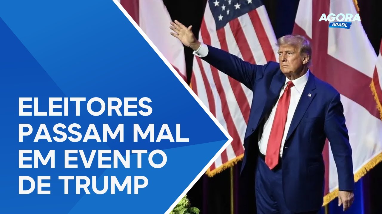 Trump é interrompido em evento de campanha por eleitores passarem mal