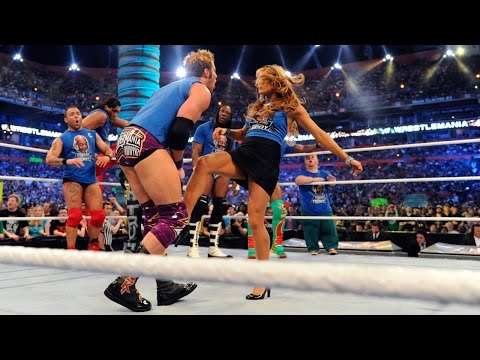 Eve gives Zack Ryder a low blow: WrestleMania XXVIII on WWE Network