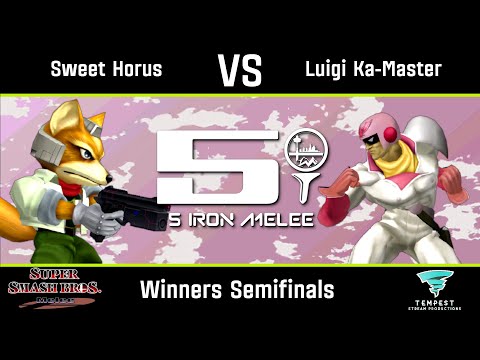 Sweet Horus (Fox) vs Luigi Ka-Master (Captain Falcon) - Melee Winners Semis -  Five Iron Melee 28