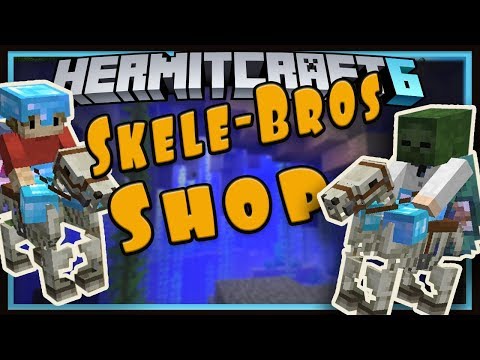 Hermitcraft Season 6:  The Skele-Bro's Shop & Trident MADNESS!   (Minecraft 1.13.1 survival  Ep.21
