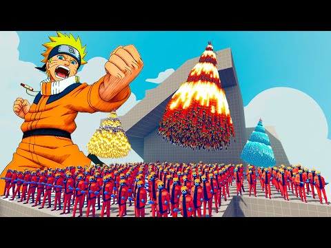 200x NARUTO vs 4x EVERY GOD - Totally Accurate Battle Simulator TABS