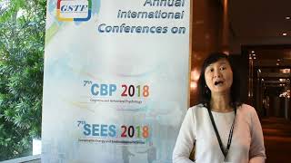 Wai Ying Wong at SEES Conference 2018 by GSTF Singapore