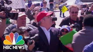 Donald Trump Supporter Roughed Up Outside California GOP Convention | NBC News