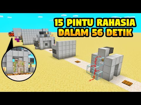 15 SECRET DOORS OF REDSTONE, FROM IRON DOOR UNTIL YOU CAN SPAWN GOLEMS!