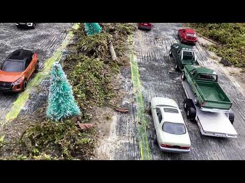 Afternoon traffic flow on highway 68 (stop motion)