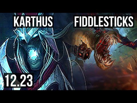 KARTHUS vs FIDDLESTICKS (JNG) | 15/2/8, Legendary, 800+ games | EUW Master | 12.23