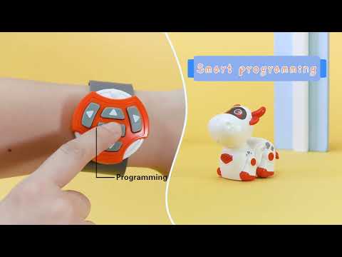 Интерактивный щенок робот на радиоуправлении / Радиоуправляемая собака со светом и звуком