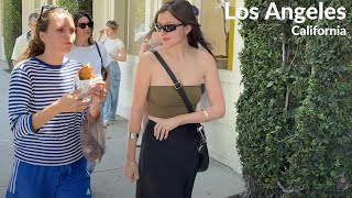 🚶🏻SUNDAY AFTERNOON, Melrose Place Farmers Market🌴🌴California🇺🇸[4K]
