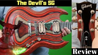 Video thumbnail for The Devil's SG | 2009 Gibson Zoot Suit SG Red and Black Beelzebub Pick of Destiny | Demo by The Trogly's Guitar Show