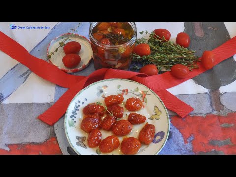 , title : 'Mini Tomatoes Confit - Ντοματίνια Κονφί'